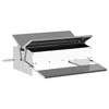 vidaXL Comedero de Pedal para Pollos Plateado 75 x 53 x 20,5 cm 10 kg