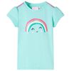 Camiseta infantil verde menta claro 116