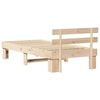 vidaXL Estructura de cama Natural 80 x 200 cm Madera de pino macizo