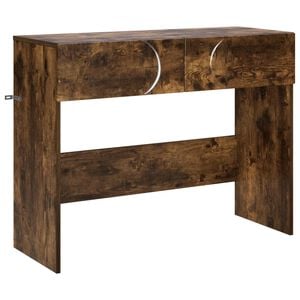 vidaXL Mesa Consola Roble Ahumado 96,5 x 38 x 75 cm