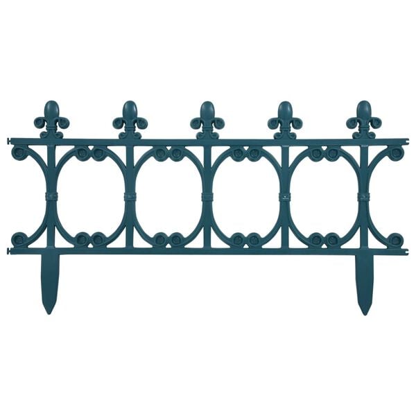 vidaXL Bordes de jard&iacute;n 16 unidades PP verde 10 m