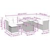 vidaXL Set sof&aacute;s jard&iacute;n y cojines 9 pzas rat&aacute;n sint&eacute;tico acacia gris