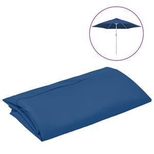 vidaXL Tela de repuesto para sombrilla azul azure 300 cm