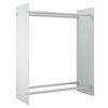 vidaXL Le&ntilde;ero de vidrio templado blanco 80x35x100 cm
