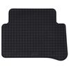 vidaXL Alfombrilla de Coche 4 pcs Negro Goma