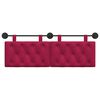 vidaXL Cabecera Colgante Rojo vino 150 x 55 x 7 cm Terciopelo