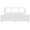 vidaXL Cama con estanter&iacute;a sin colch&oacute;n madera maciza blanca 180x200 cm