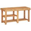 vidaXL Estanter&iacute;a de zapatos de madera maciza de acacia 90x32x46 cm