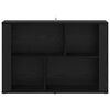 vidaXL Vitrina Roble Negro 80 x 30 x 53 cm Madera contrachapada