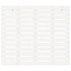 vidaXL Cabecero cama de pared madera maciza pino blanco 126x3x91,5 cm