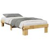 vidaXL Estructura de cama sin colch&oacute;n 80x200 cm madera maciza roble