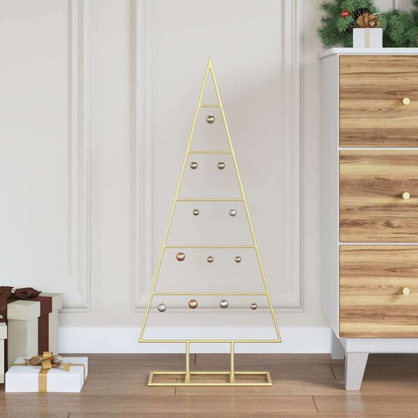 vidaXL Árbol de Navidad para decoración metal negro 90 cm