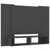 vidaXL Mueble de TV de pared madera contrachapada gris 120x23,5x90 cm