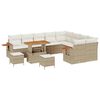 vidaXL Conjunto de sof&aacute;s de jard&iacute;n con coj&iacute;n 13 pcs Beige y Crema
