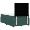 vidaXL Cama box spring con colch&oacute;n terciopelo verde oscuro 120x200 cm