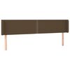 vidaXL Cabecero de tela gris oscuro 183x16x78/88 cm