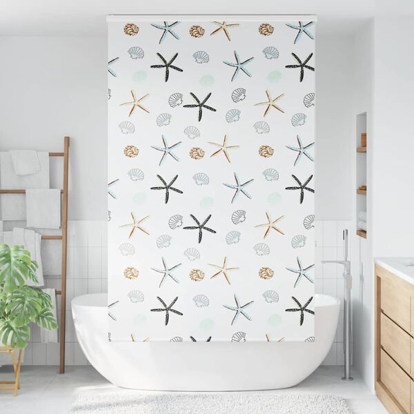 vidaXL Estor enrollable para ducha con casete 130x240 cm tela ancho