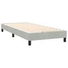 vidaXL Cama box spring con colch&oacute;n terciopelo gris claro 100x220 cm