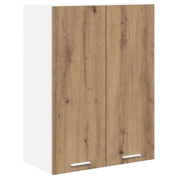 vidaXL Mueble colgante con puerta Roble artesanal 60 x 31 x 80 cm