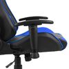 vidaXL Silla gaming giratoria PVC azul