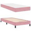 vidaXL Cama tipo Box Spring con colch&oacute;n Rosa 80 x 200 cm tela