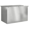 vidaXL Caja de Almacenamiento Exterior Plateado 80 x 50,5 x 50 cm