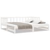 vidaXL Sof&aacute; cama nido madera maciza de pino blanco 80x200 cm