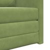vidaXL Sof&aacute; cama 60cm Verde claro Terciopelo