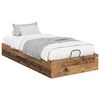 vidaXL Estructura de Cama Ottoman Madera vieja 75,5 x 190 cm