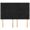 vidaXL Cabecero Terciopelo Negro 144x5x118/128 cm