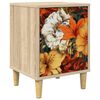 vidaXL Mesa de noche GENNEP Roble Sonoma 36 x 33 x 50 cm