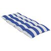 vidaXL Cojines silla respaldo alto 2 uds tela Oxford rayas azul blanco
