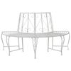 vidaXL Banco de &Aacute;rbol 4-N&uacute;mero de plazas 160 x 80 x 89 cm Acero