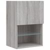 vidaXL Mueble para TV con luces LED gris Sonoma 40,5x30x60 cm