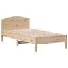 vidaXL Estructura de cama sin colchón madera maciza de pino 100x200 cm