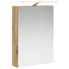 vidaXL Armario con espejo de ba&ntilde;o Roble artisan 50 x 14,5 x 70 cm