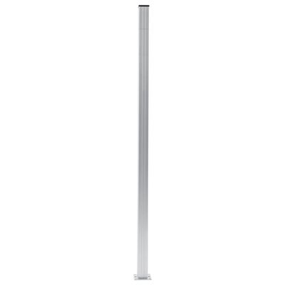 vidaXL Postes de valla 2 unidades aluminio 185 cm