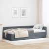 vidaXL Estructura de cama en esquina Gris oscuro 90 cm x 200 cm