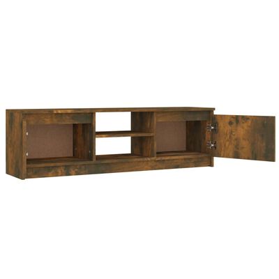vidaXL Mueble para TV madera contrachapada roble ahumado 120x30x35,5cm