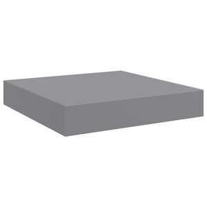 vidaXL Estante flotante de pared MDF gris 23x23,5x3,8 cm