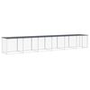 vidaXL Gallinero con techo acero galvanizado antracita 603x98x90 cm