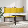 vidaXL Cabecera Colgante Amarillo 210 x 55 x 5 cm Terciopelo
