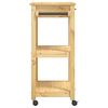 vidaXL Carrito de cocina MONZA madera maciza de pino 60x40x88,5 cm