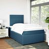 vidaXL Cama box spring con colch&oacute;n terciopelo azul oscuro 120x200 cm