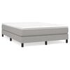 vidaXL Estructura de cama con somier tela gris claro 140x200 cm
