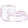 vidaXL Cama tipo Box Spring con colch&oacute;n Gris Claro 160 x 200 cm tela