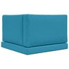 vidaXL Coj&iacute;n para sof&aacute; de exterior 3 pcs Azul Royal Poli&eacute;ster