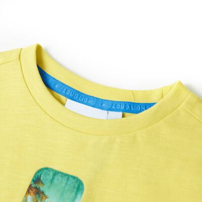 Camiseta infantil amarillo 92