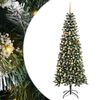 vidaXL &Aacute;rbol de Navidad artificial Verde 210 cm PVC, Pl&aacute;stico y Acero