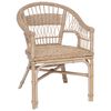 vidaXL Silla Apilable Rat&aacute;n Natural 60 x 60 x 81 cm